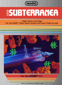 Subterranea Atari 2600  box art